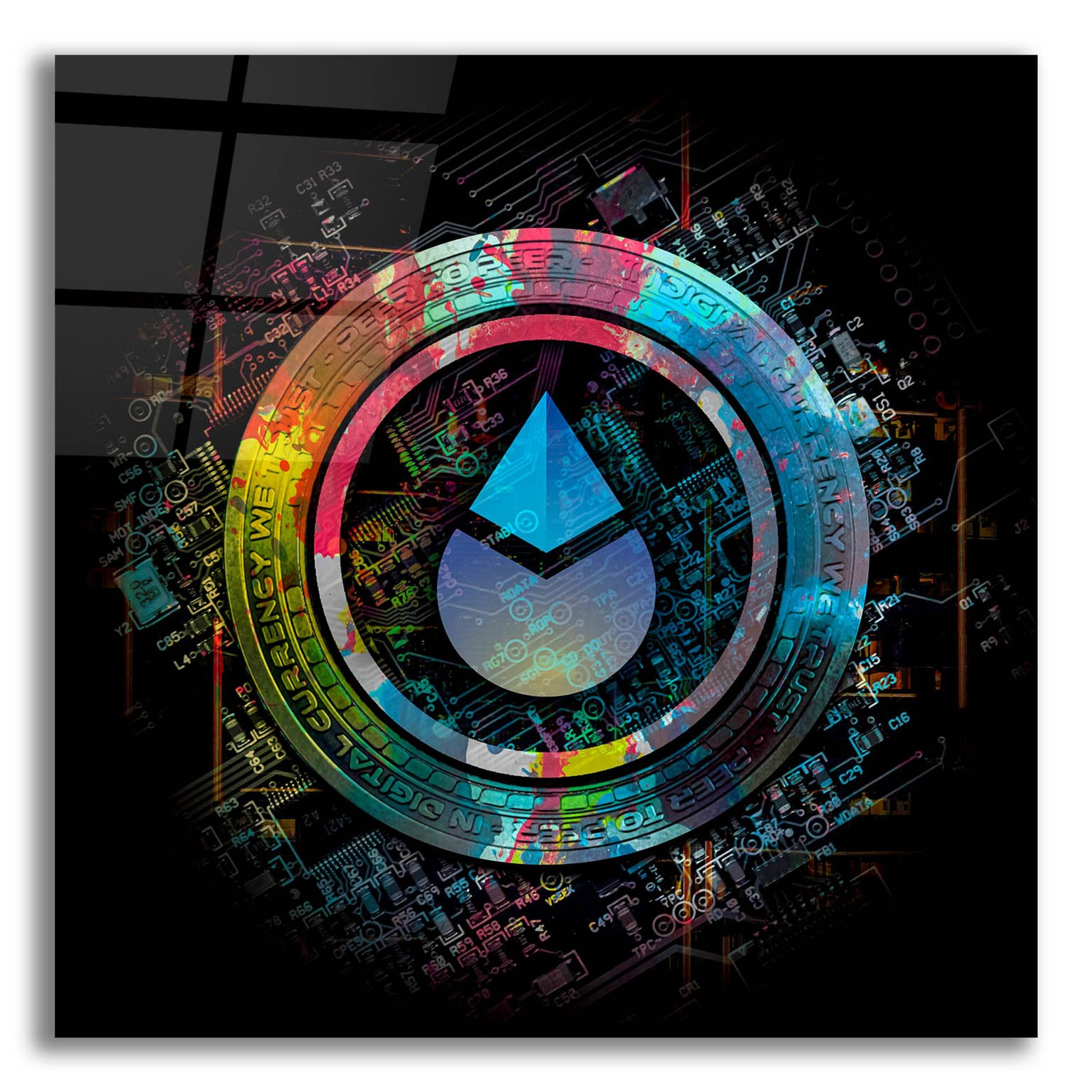 Epic Art 'Lido Crypto Power by Epic Portfolio, Acrylic Glass Wall Art