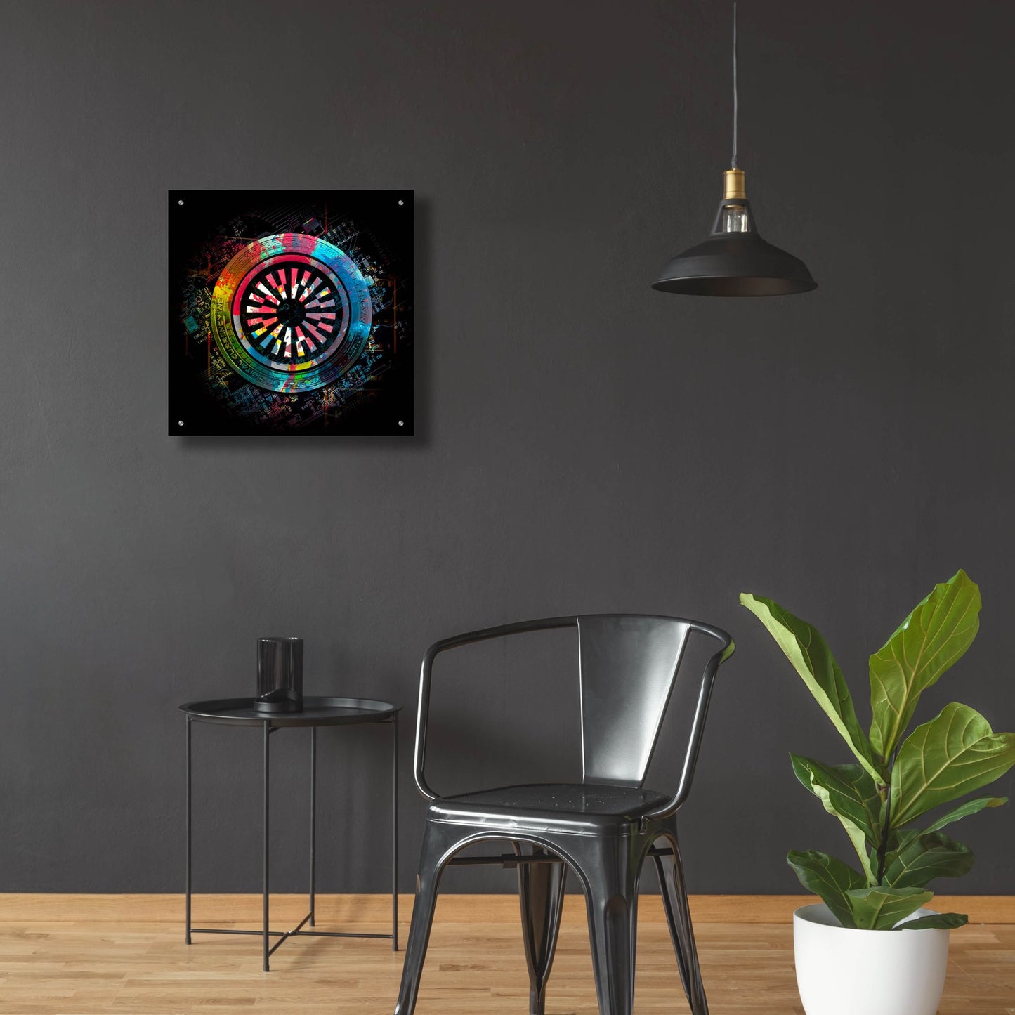 Epic Art 'Mantle Crypto Power by Epic Portfolio, Acrylic Glass Wall Art,24x24