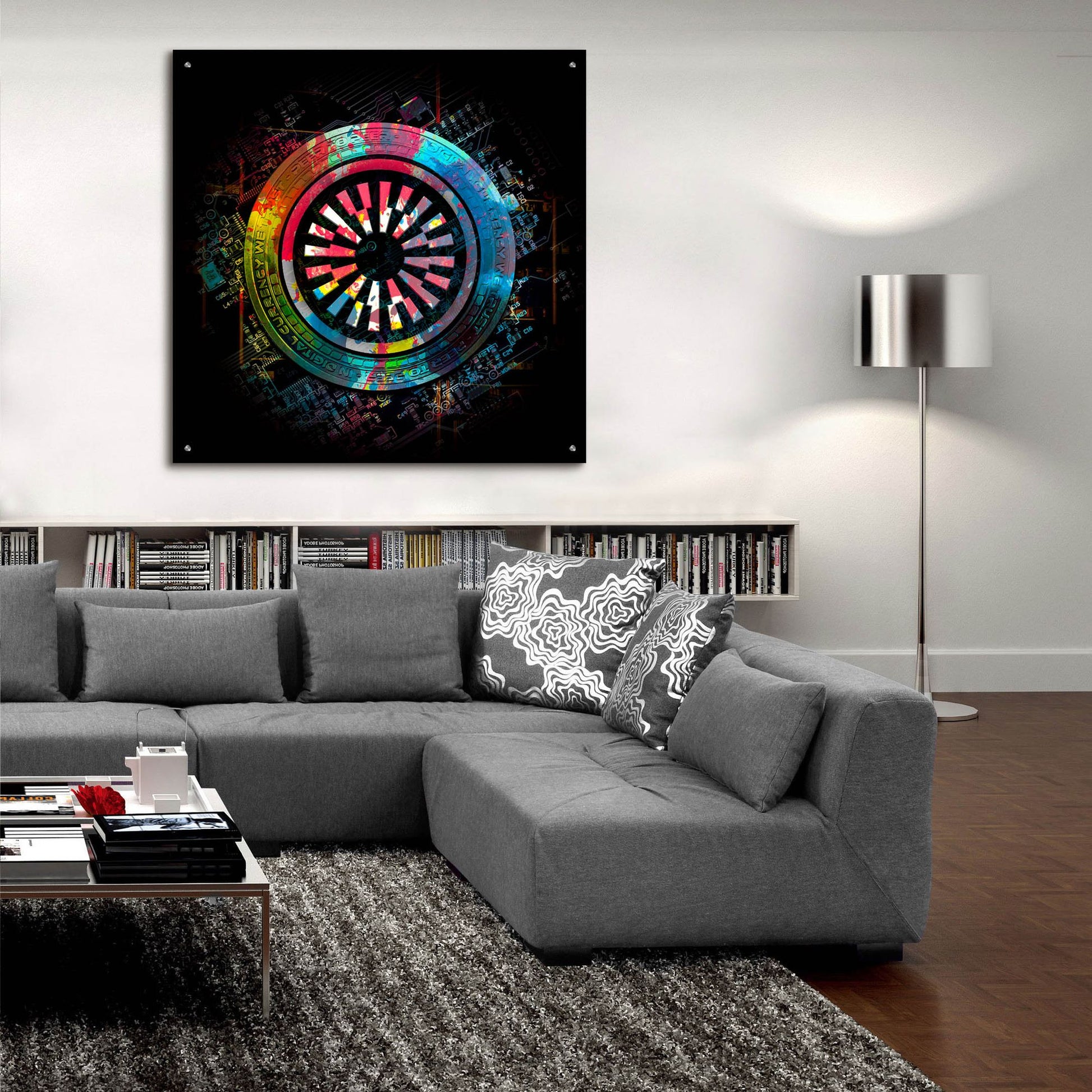 Epic Art 'Mantle Crypto Power by Epic Portfolio, Acrylic Glass Wall Art,36x36