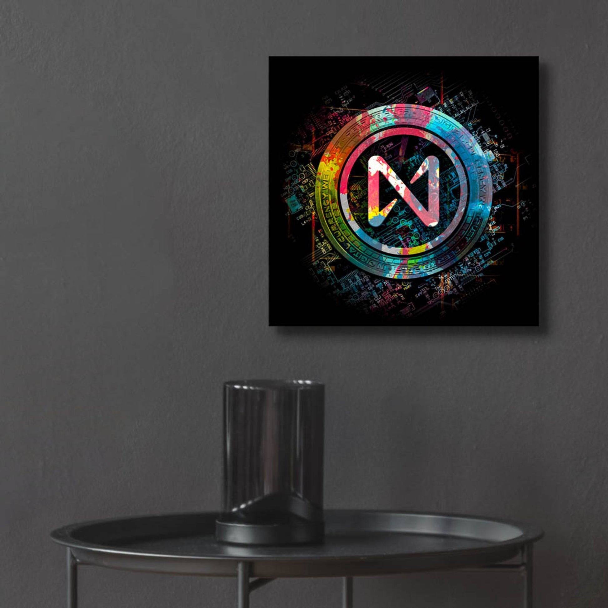 Epic Art 'Near Protocol Crypto Power by Epic Portfolio, Acrylic Glass Wall Art,12x12