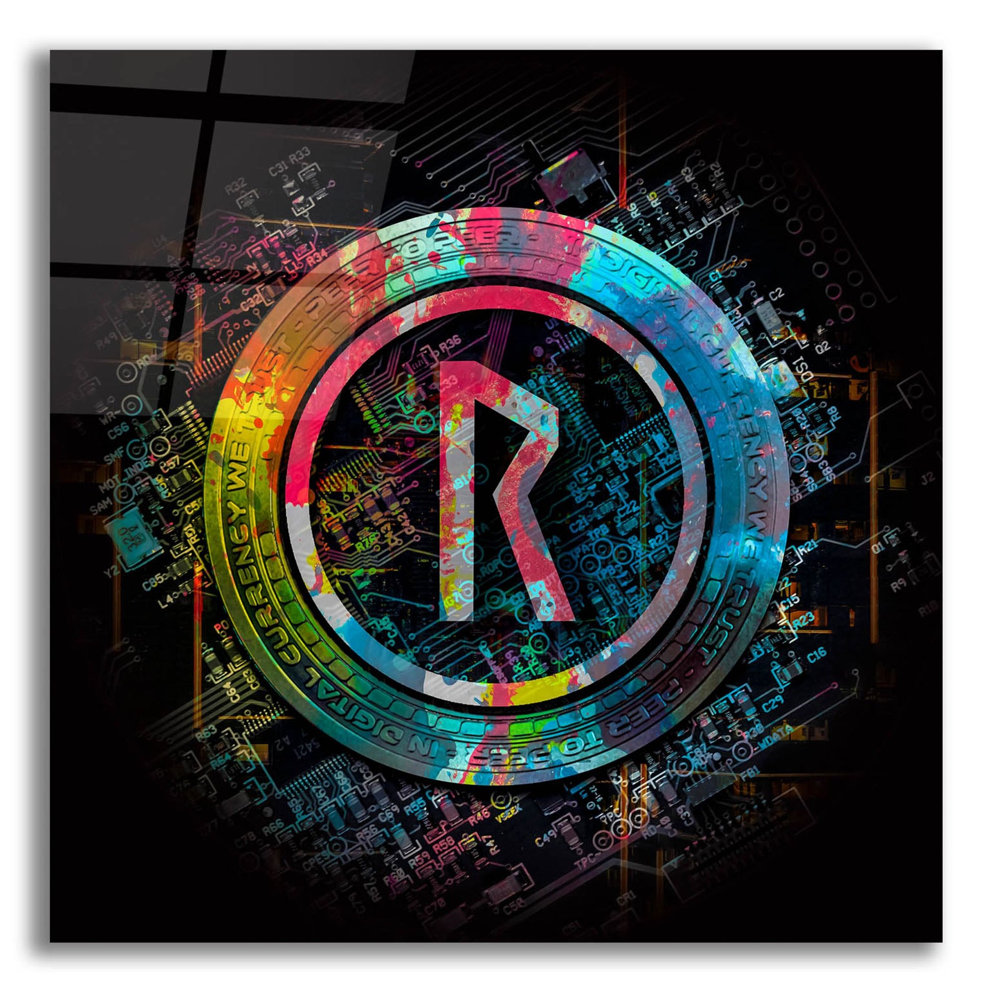 Epic Art 'Thorchain Rune Crypto Power by Epic Portfolio, Acrylic Glass Wall Art