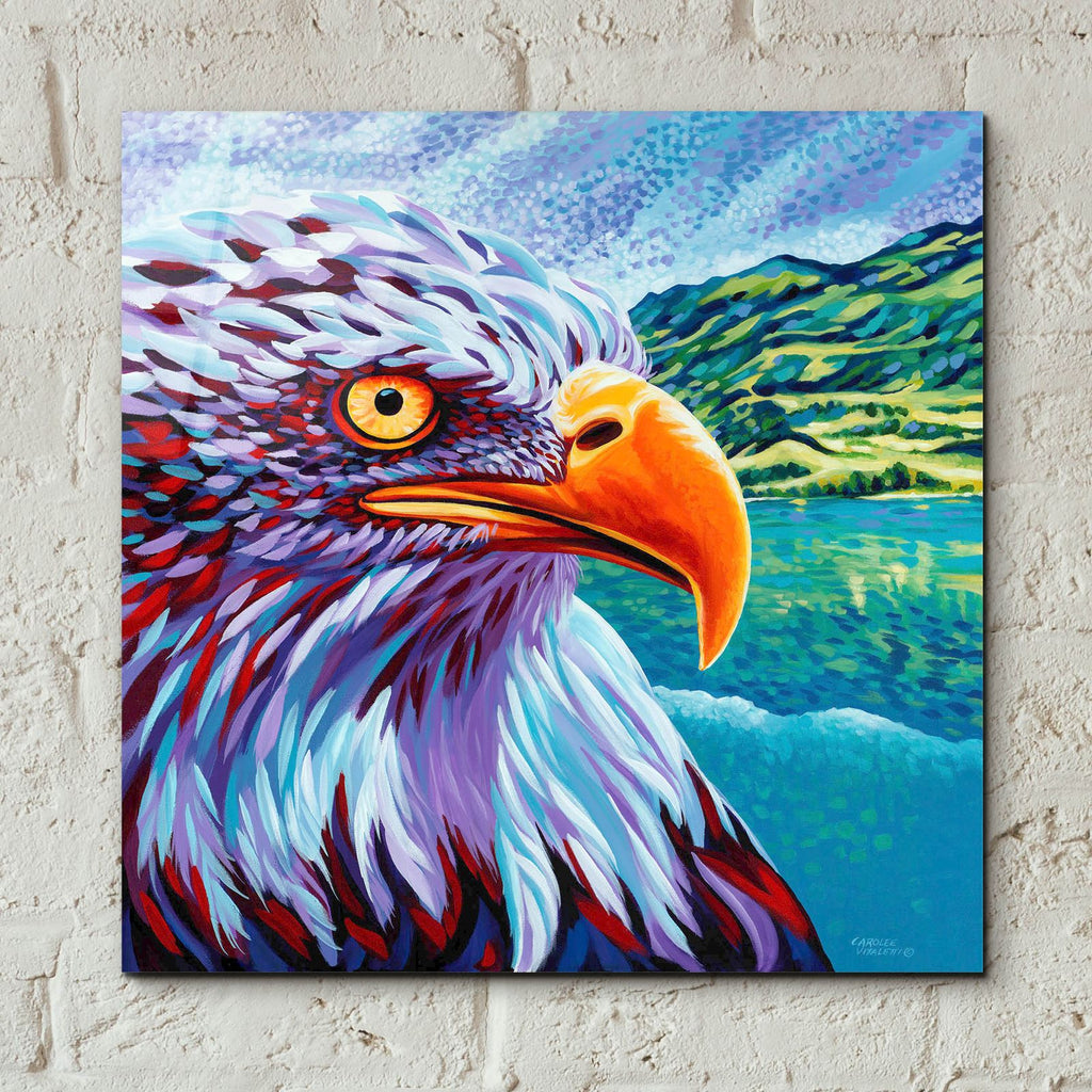 Proud Eagle by Carolee Vitaletti - 12x12 acrylic wall art in a room