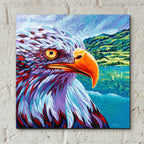 Proud Eagle by Carolee Vitaletti - 12x12 acrylic wall art in a room