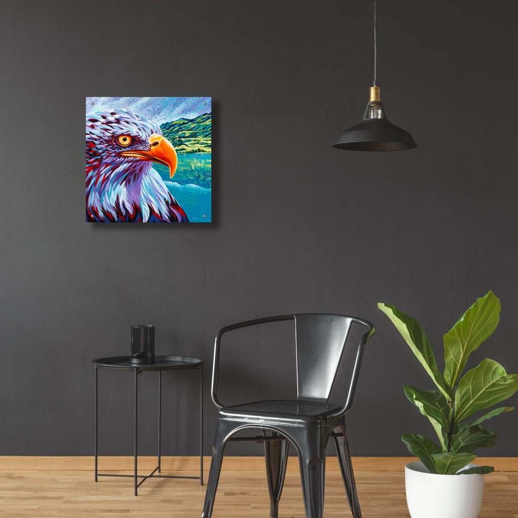 Proud Eagle by Carolee Vitaletti - 24x24 acrylic wall art in a room