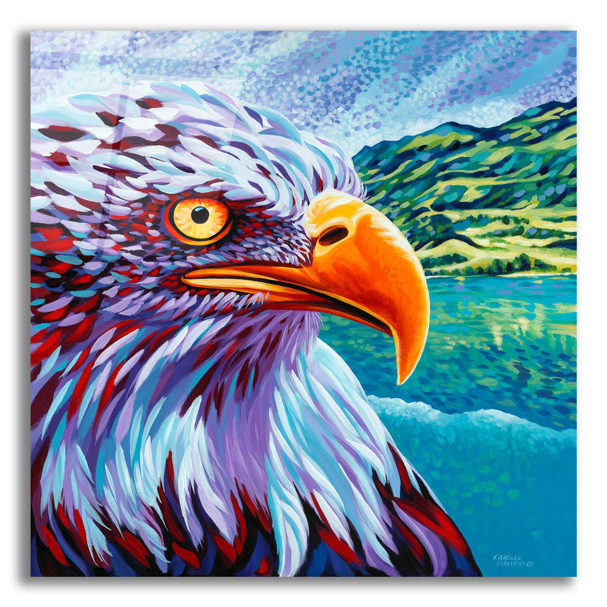 Proud Eagle by Carolee Vitaletti acrylic glass wall art