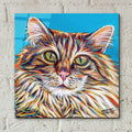 High Society Cat by Carolee Vitaletti - 12x12 acrylic wall art in a room
