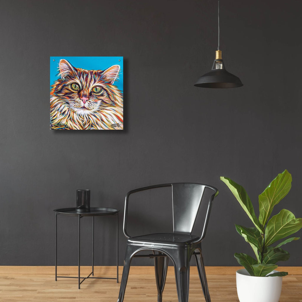 High Society Cat by Carolee Vitaletti - 24x24 acrylic wall art in a room