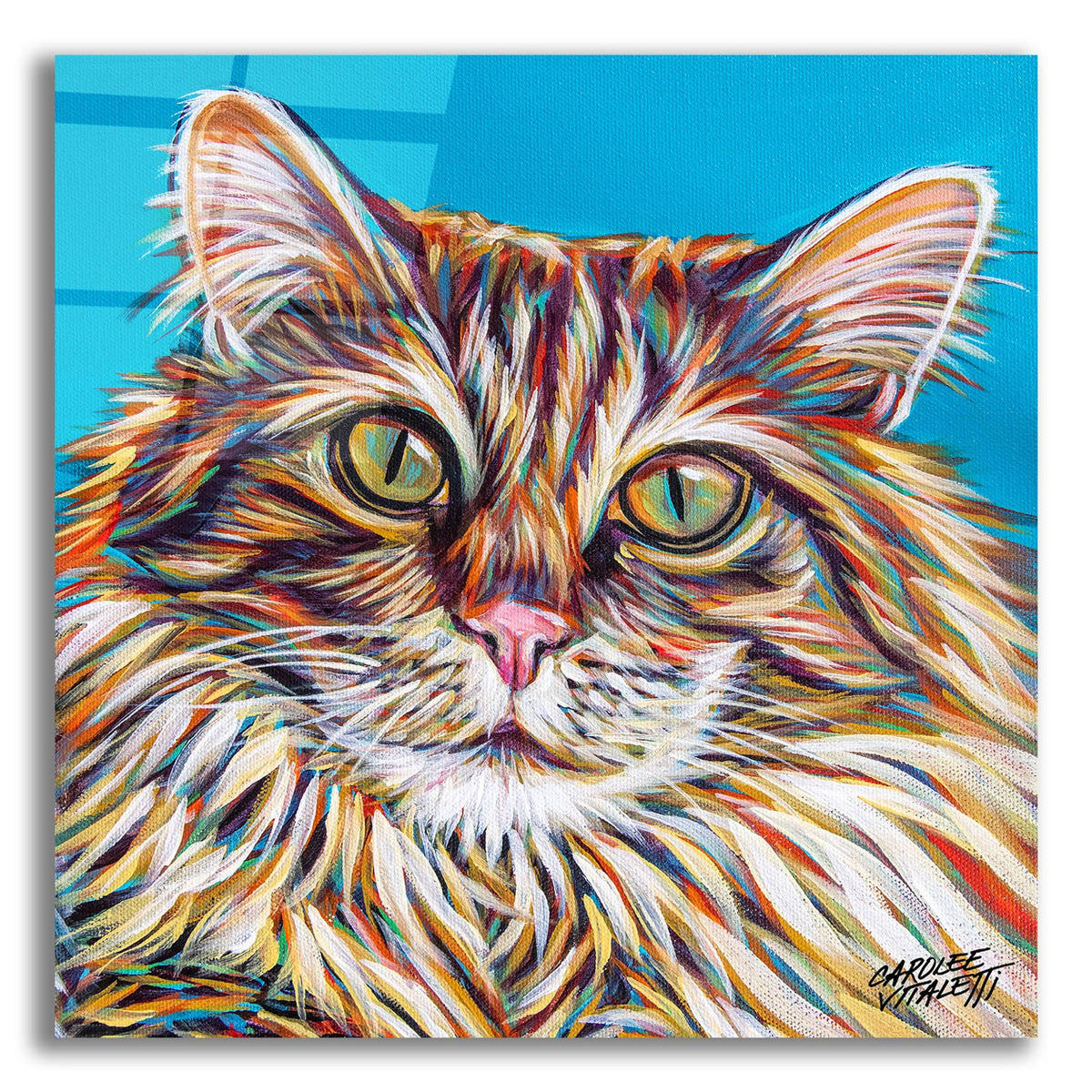 High Society Cat by Carolee Vitaletti acrylic glass wall art