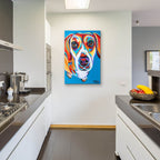 Nosey Dog 2 by Carolee Vitaletti - 24x36 acrylic wall art in a room