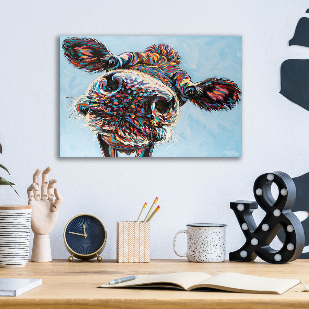 Funny Cow 2 by Carolee Vitaletti - 16x12 acrylic wall art in a room