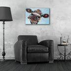 Funny Cow 2 by Carolee Vitaletti - 24x16 acrylic wall art in a room