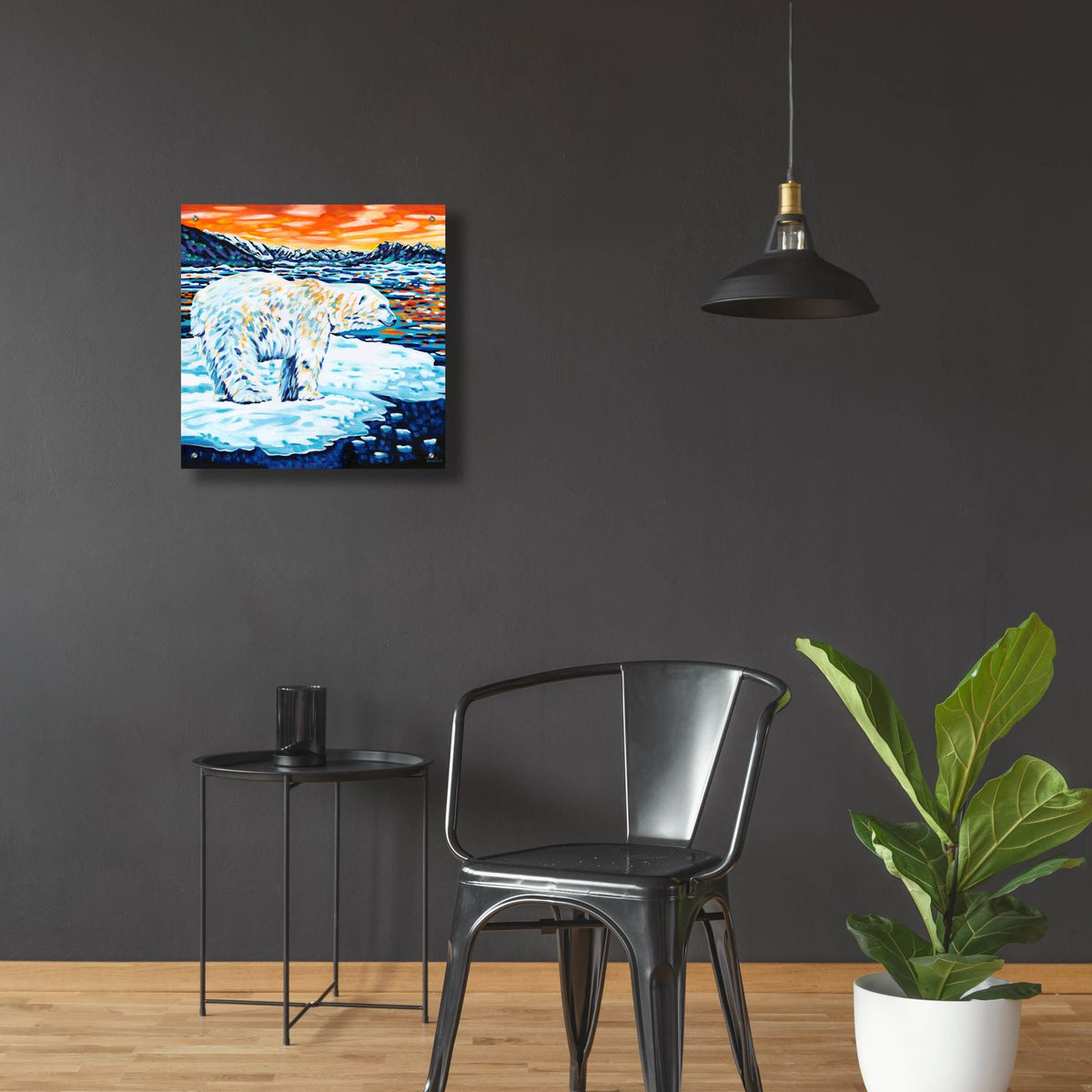Arctic Plunge by Carolee Vitaletti - 24x24 acrylic wall art in a room