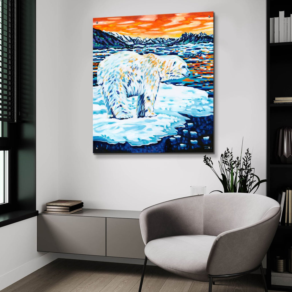 Arctic Plunge by Carolee Vitaletti - 36x36 acrylic wall art in a room