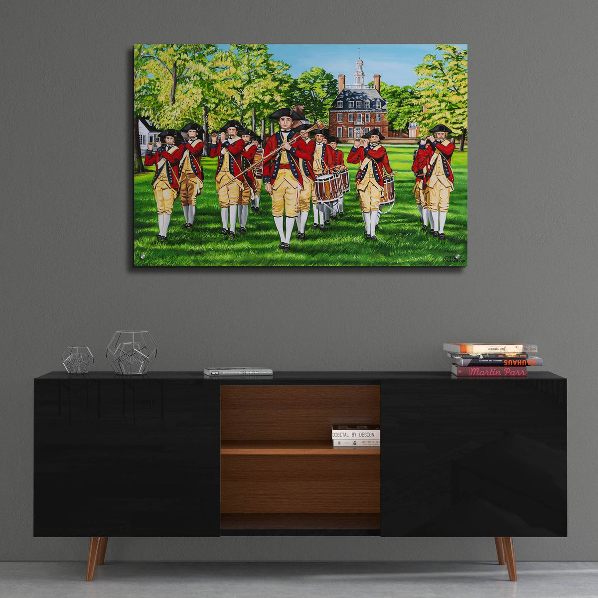 Fife & Drum by Carolee Vitaletti - 36x24 acrylic wall art in a room