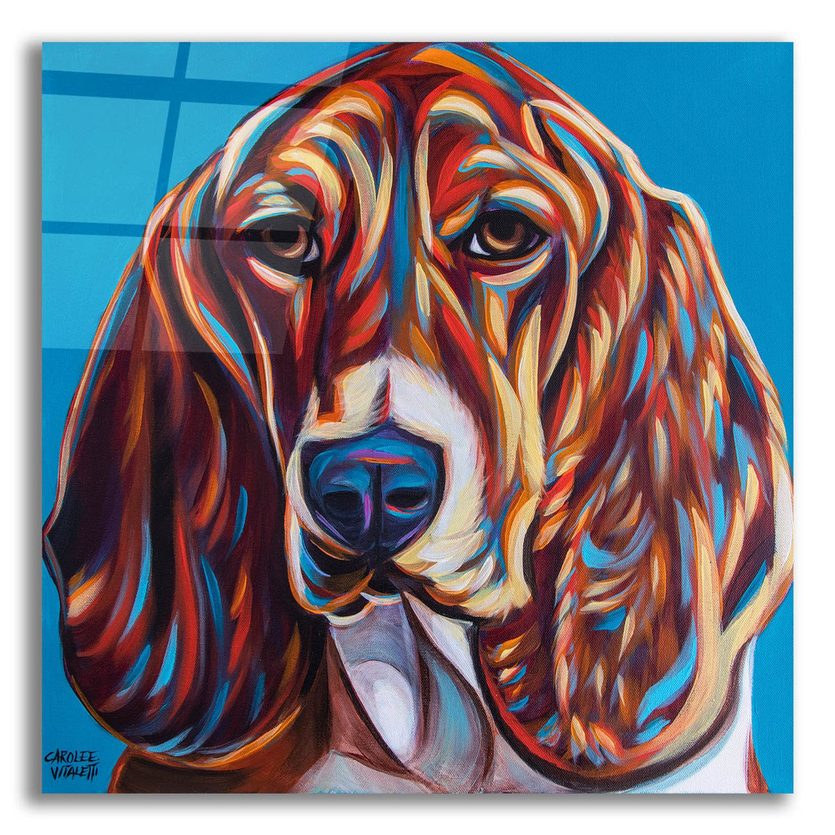 Dog Besties 2 by Carolee Vitaletti acrylic glass wall art