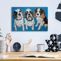 King Charles Family by Carolee Vitaletti - 16x12 acrylic wall art in a room
