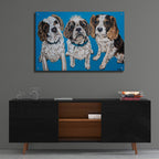 King Charles Family by Carolee Vitaletti - 36x24 acrylic wall art in a room