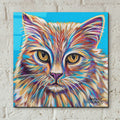 Pastel Cats 2 by Carolee Vitaletti - 12x12 acrylic wall art in a room