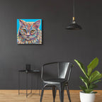 Pastel Cats 2 by Carolee Vitaletti - 24x24 acrylic wall art in a room