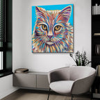 Pastel Cats 2 by Carolee Vitaletti - 36x36 acrylic wall art in a room