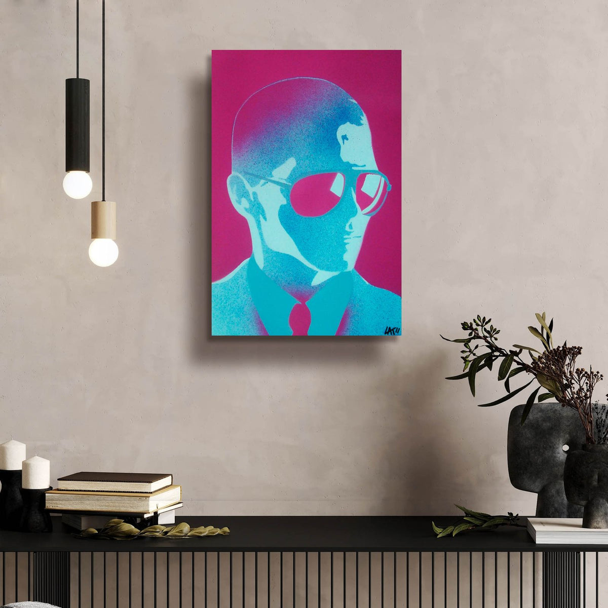 Shades by Abstract Graffiti - 16x24 acrylic wall art in a room