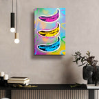 Banana Goes Pop by Abstract Graffiti - 16x24 acrylic wall art in a room