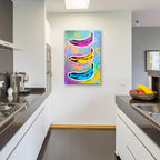 Banana Goes Pop by Abstract Graffiti - 24x36 acrylic wall art in a room