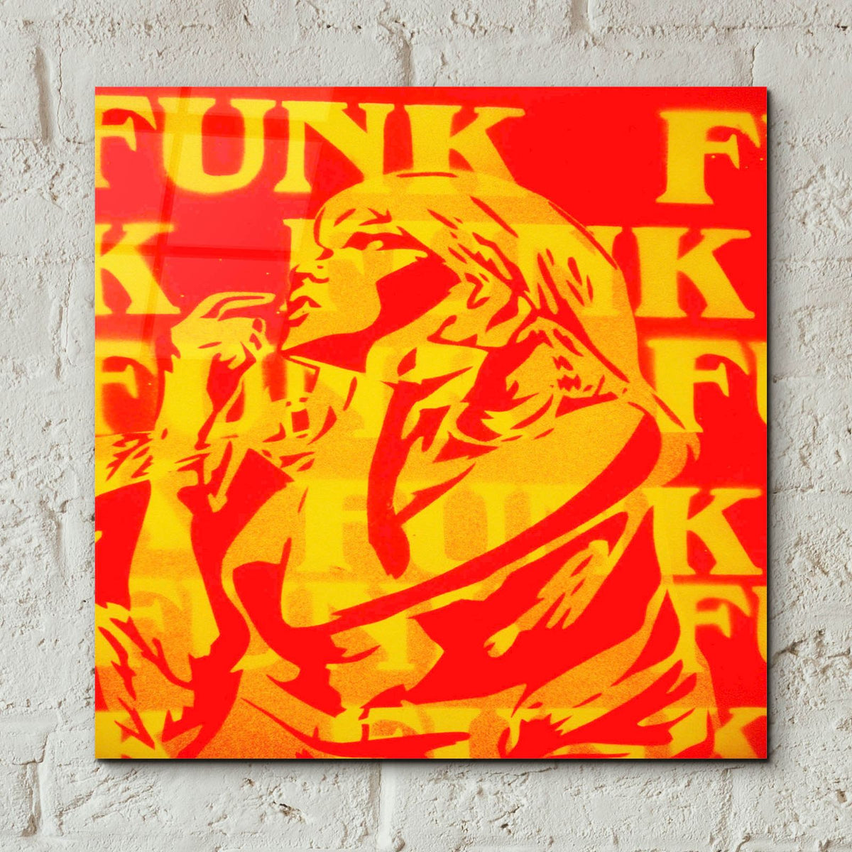 Funk by Abstract Graffiti - 12x12 acrylic wall art in a room