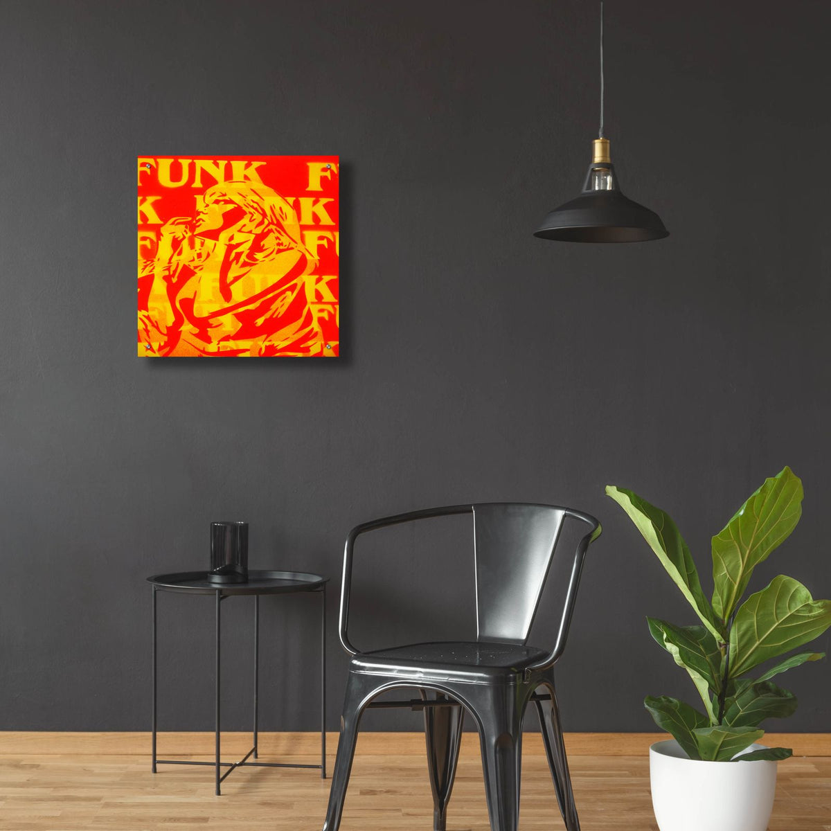 Funk by Abstract Graffiti - 24x24 acrylic wall art in a room