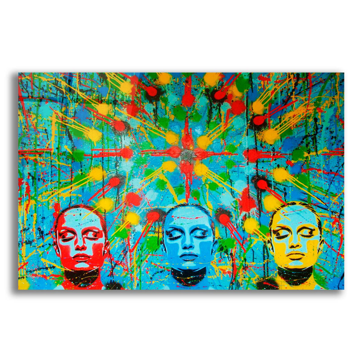 Kaleidoscope Dreamers by Abstract Graffiti acrylic glass wall art