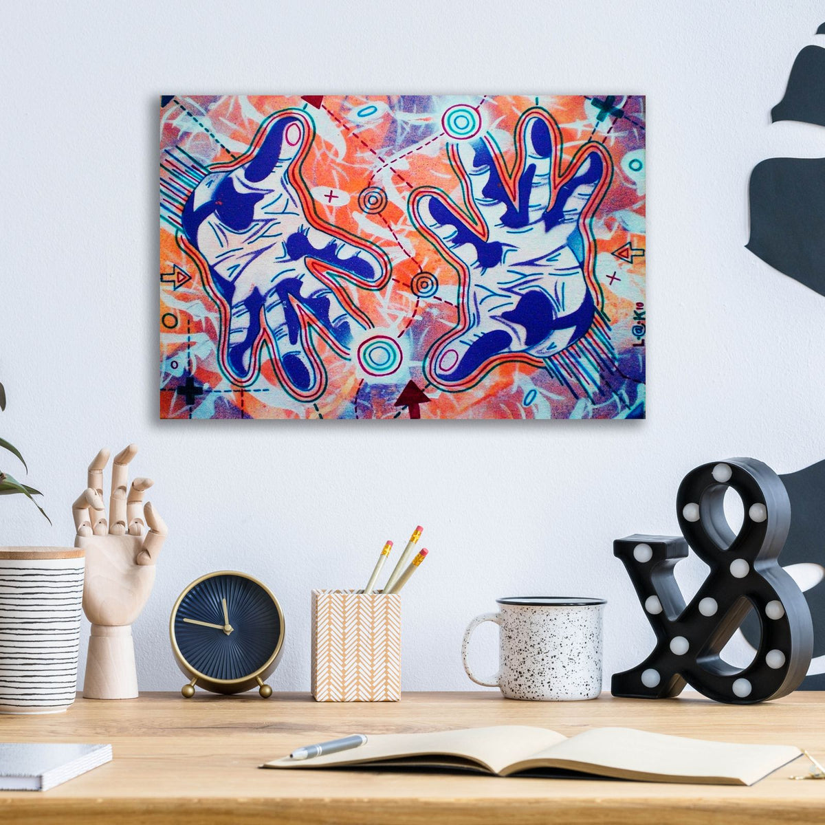 Magic by Abstract Graffiti - 16x12 acrylic wall art in a room