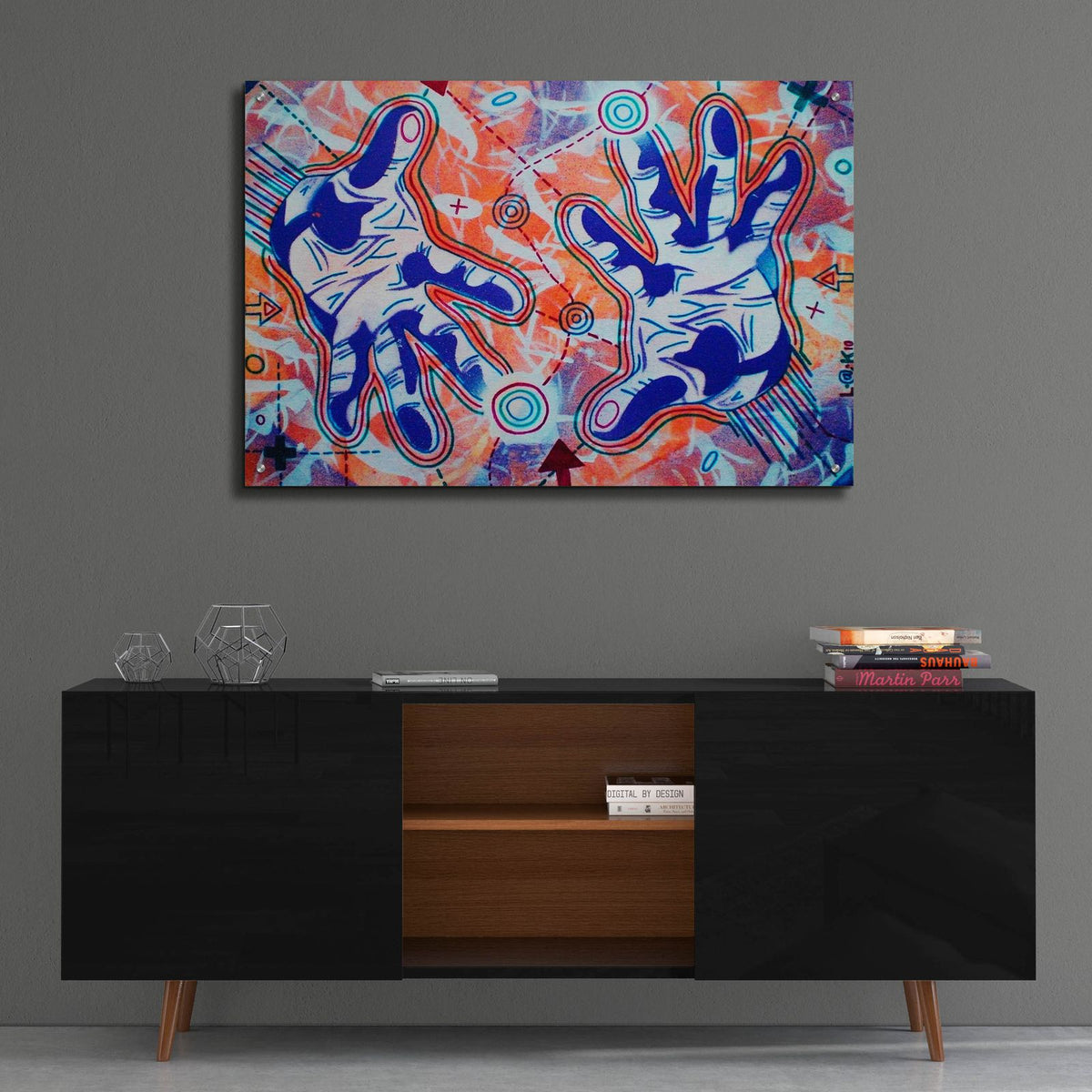 Magic by Abstract Graffiti - 36x24 acrylic wall art in a room