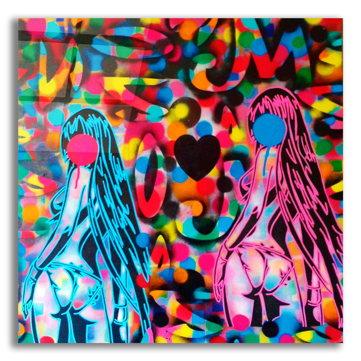 Manga by Abstract Graffiti acrylic glass wall art