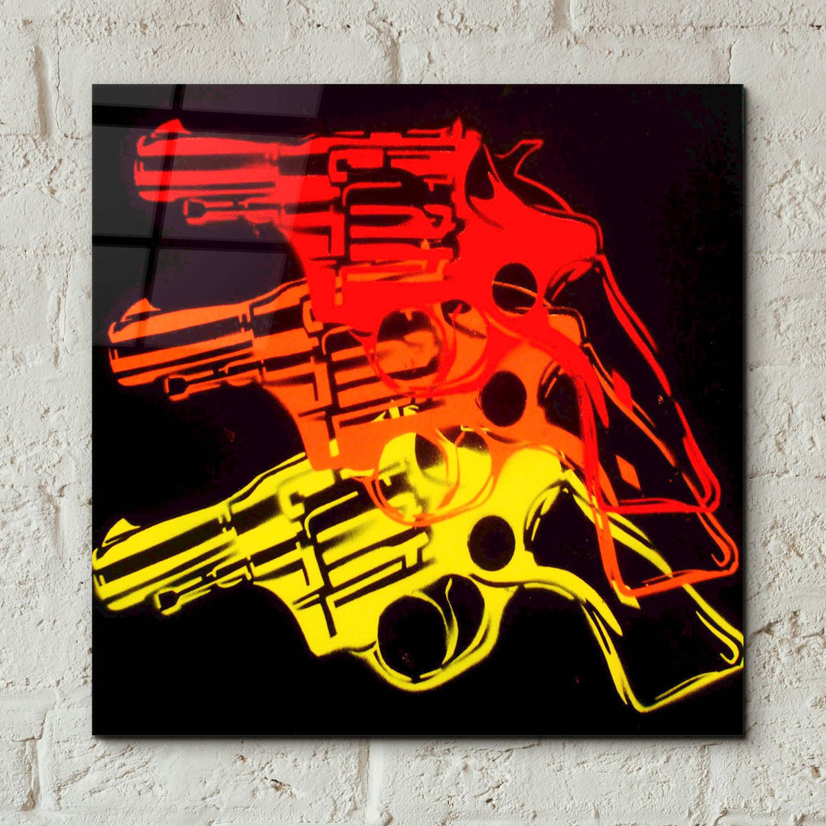 Pop Gun 1 by Abstract Graffiti - 12x12 acrylic wall art in a room