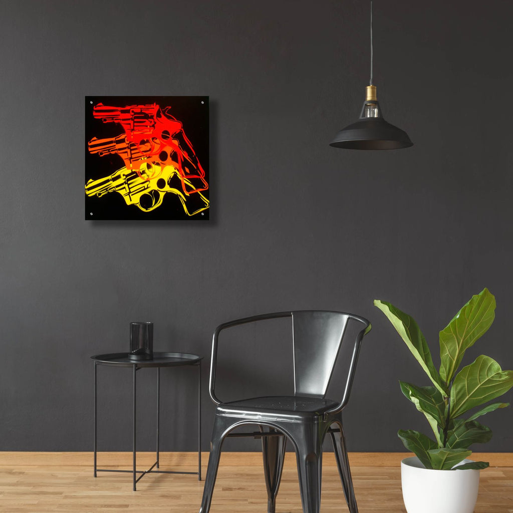 Pop Gun 1 by Abstract Graffiti - 24x24 acrylic wall art in a room