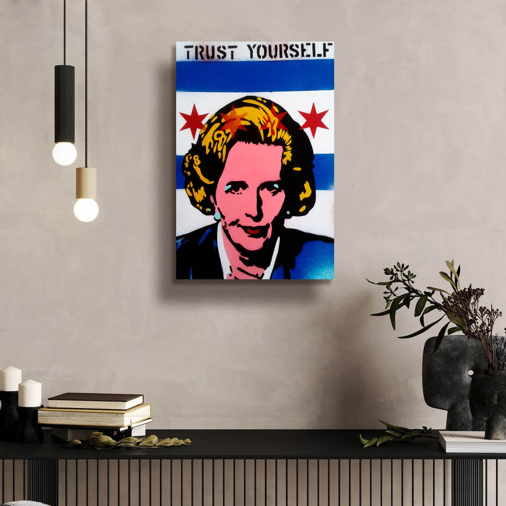 Trust Yourself by Abstract Graffiti - 16x24 acrylic wall art in a room