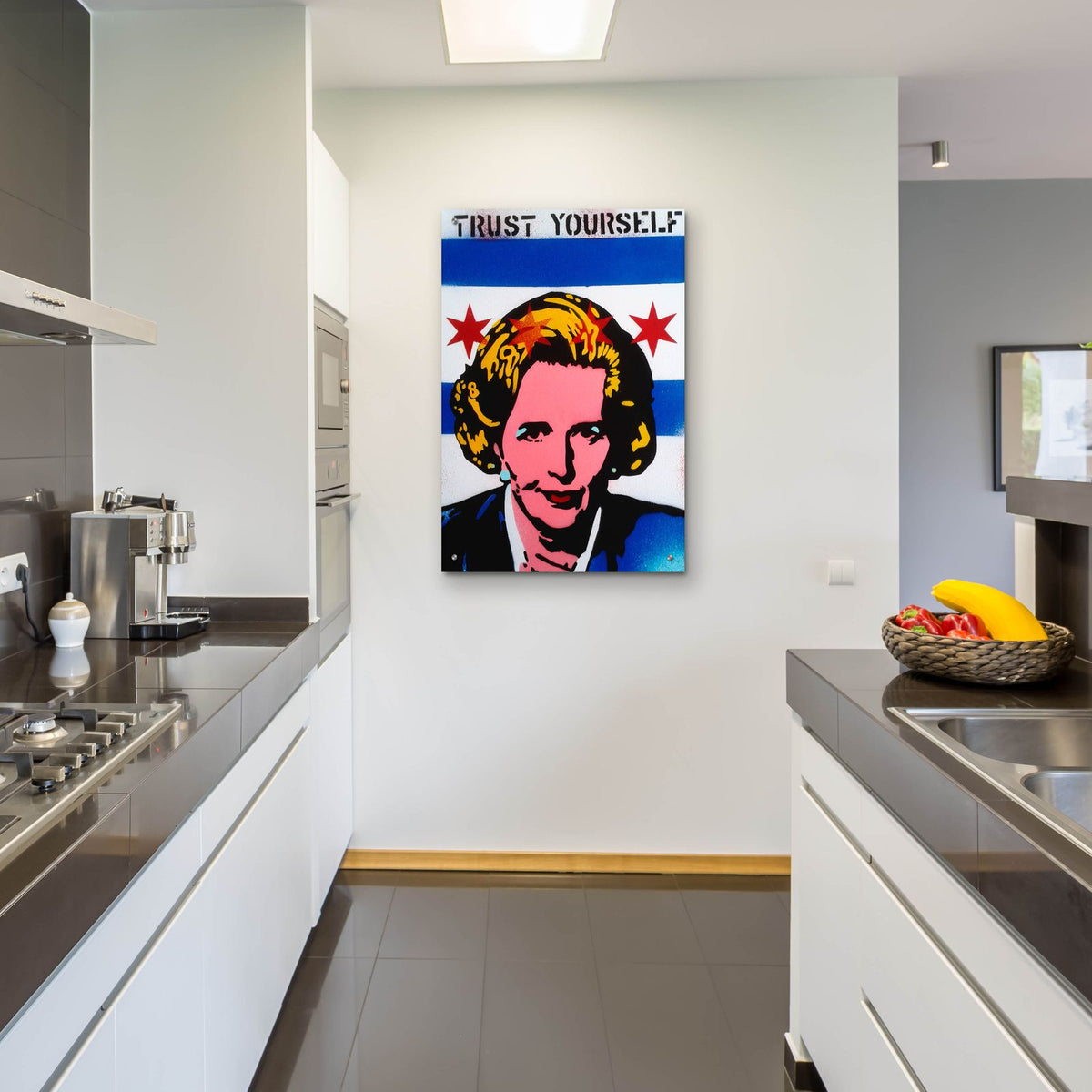 Trust Yourself by Abstract Graffiti - 24x36 acrylic wall art in a room