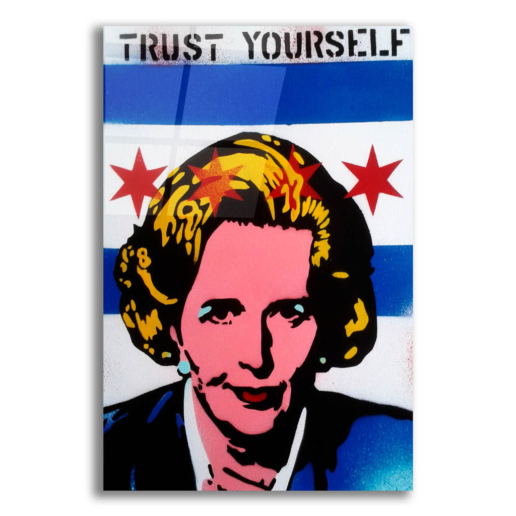 Trust Yourself by Abstract Graffiti acrylic glass wall art