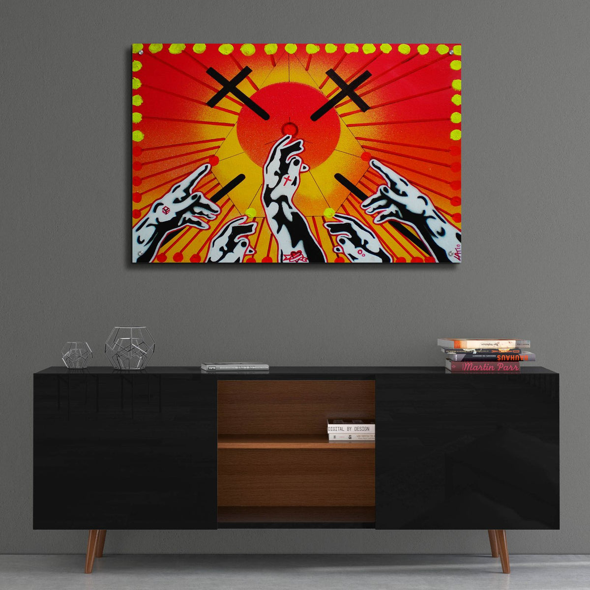 Worship by Abstract Graffiti - 36x24 acrylic wall art in a room