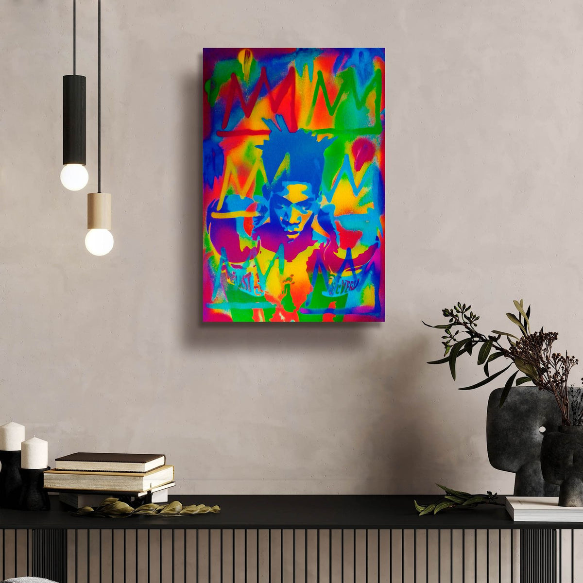 King Samo by Abstract Graffiti - 16x24 acrylic wall art in a room