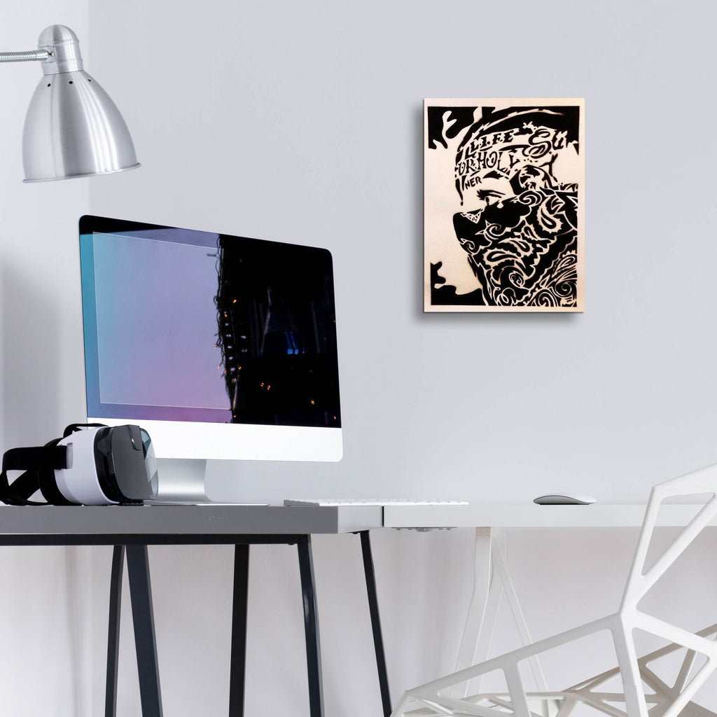 Bandana Man by Abstract Graffiti - 12x16 acrylic wall art in a room
