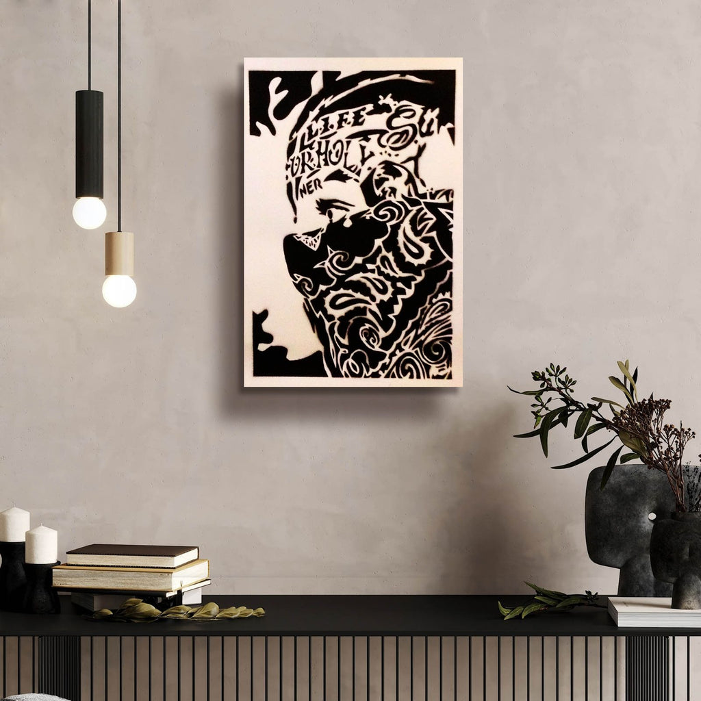 Bandana Man by Abstract Graffiti - 16x24 acrylic wall art in a room