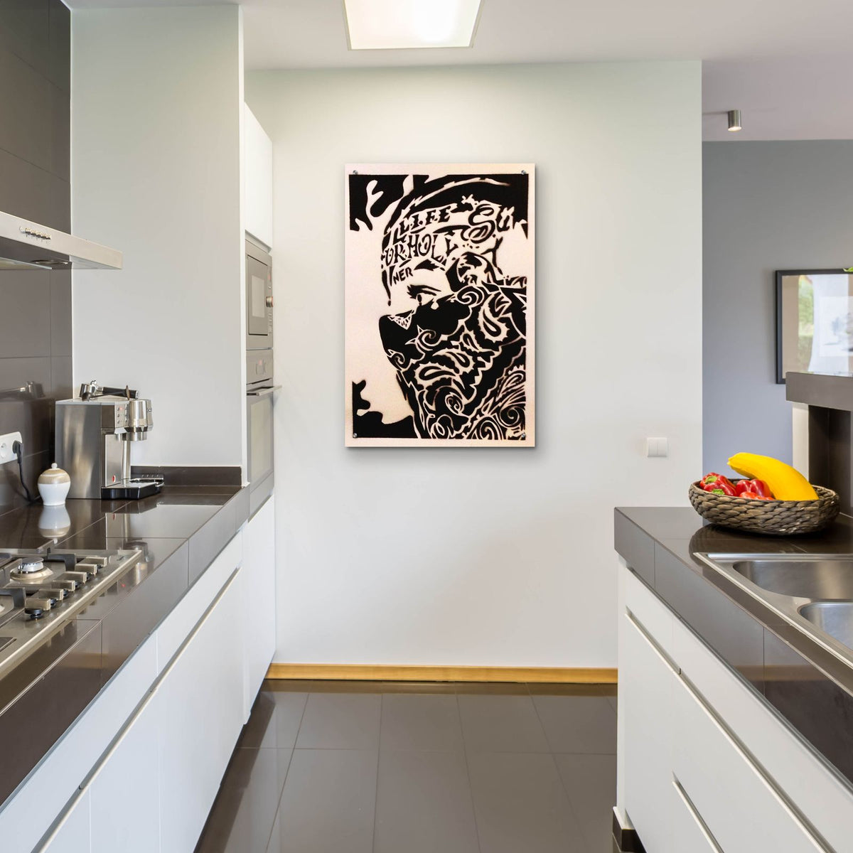 Bandana Man by Abstract Graffiti - 24x36 acrylic wall art in a room