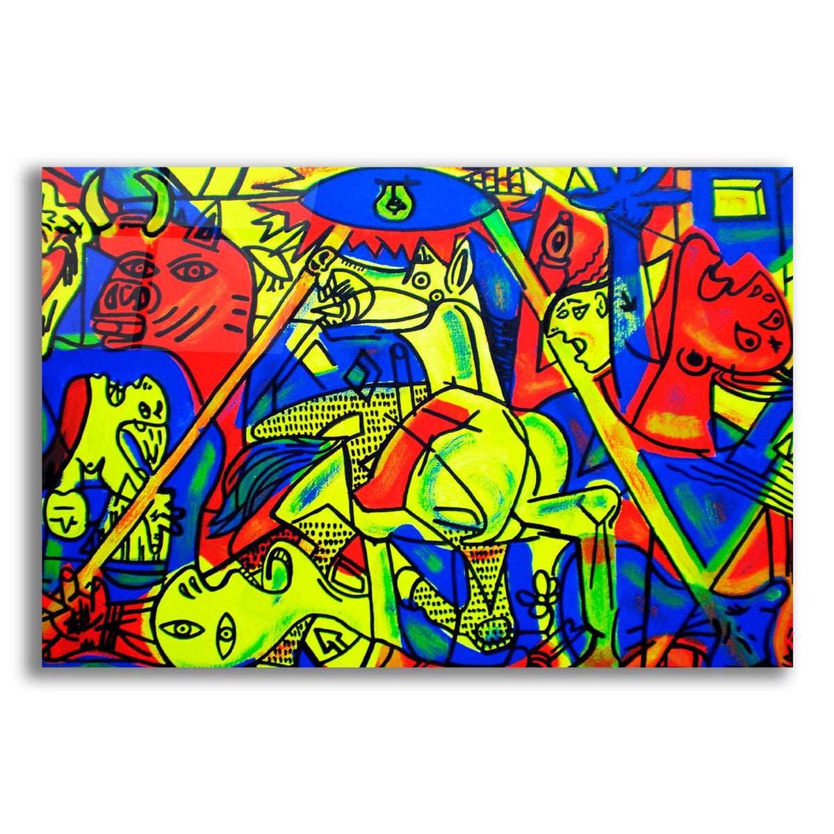 Guernica by Abstract Graffiti acrylic glass wall art