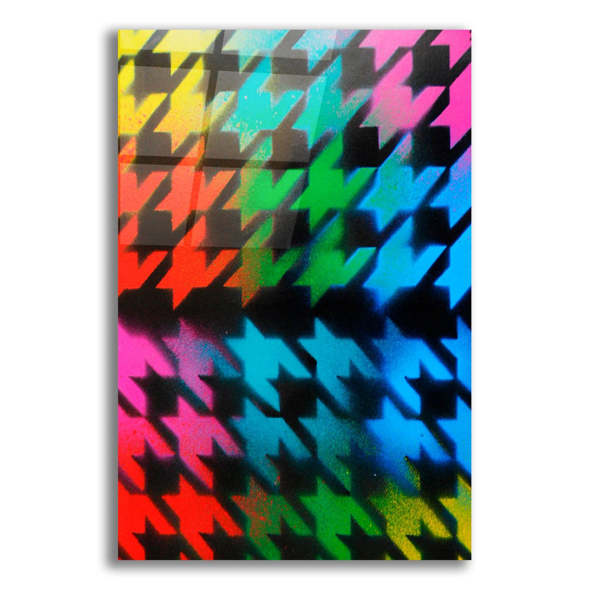 Houndstooth by Abstract Graffiti acrylic glass wall art