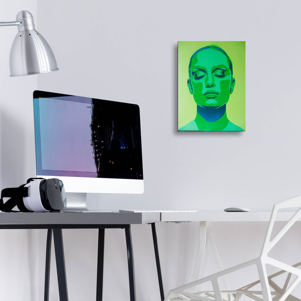 Skin Deep Green by Abstract Graffiti - 12x16 acrylic wall art in a room
