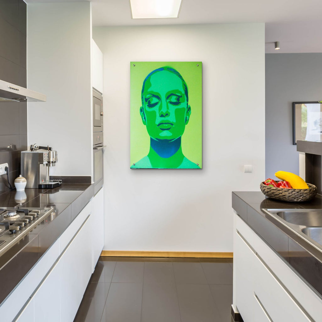 Skin Deep Green by Abstract Graffiti - 24x36 acrylic wall art in a room