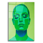 Skin Deep Green by Abstract Graffiti acrylic glass wall art
