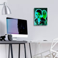 Android V Butterfly by Abstract Graffiti - 12x16 acrylic wall art in a room