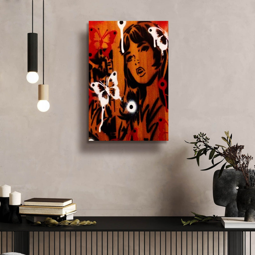 Bamboo by Abstract Graffiti - 16x24 acrylic wall art in a room